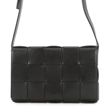 Load image into Gallery viewer, Bottega Veneta Cassette Maxi INTRECCIATO Shoulder Bag Black/Parakeet737950 Calf Leather