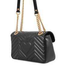 将图像加载到图库查看器中,GUCCI GG Marmont ChainShoulder Bag Black443497 Leather