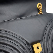 将图像加载到图库查看器中,GUCCI GG Marmont ChainShoulder Bag Black443497 Leather