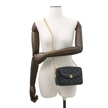 将图像加载到图库查看器中,CHANEL Matelasse ChainShoulder BlackA02007 Caviar Leather