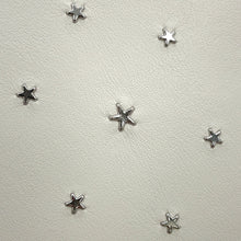 将图像加载到图库查看器中,JIMMY CHOO BRIA TOTE Star Studded 2-Way Handbag White Leather