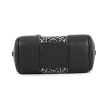 将图像加载到图库查看器中,LOEWE Anagram Amazona Square Black/NavyA039N21X03 Leather Canvas Size 16