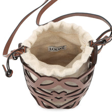 Load image into Gallery viewer, LOEWE Anagram Cutout Pocket Shoulder Bag BrownC922Y62X07 Calf Leather