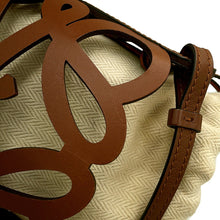 将图像加载到图库查看器中,LOEWE Anagram Cutout Pocket Shoulder Bag BrownC922Y62X07 Calf Leather