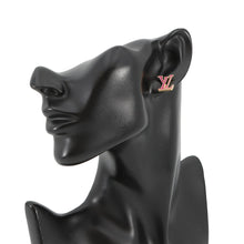 Load image into Gallery viewer, LOUIS VUITTON Earrings・LV Iconic Enamel Rose BallerineM01721 Gold Plated Enamel