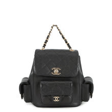 将图像加载到图库查看器中,CHANEL Matelasse Multi-Pocket Backpack BlackAS4399 Caviar Leather