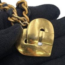 Load image into Gallery viewer, CHANEL Mini Matelasse Heart Bag Charm Chain BlackAS3457 Lambskin