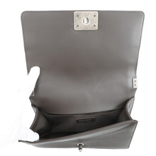 Load image into Gallery viewer, CHANEL Boy Chanel ChainShoulder Bag Brown/Gray/RedA94804 Lambskin Size 25