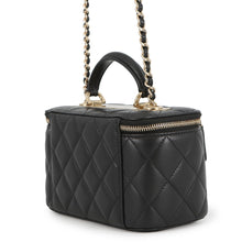 将图像加载到图库查看器中,CHANEL Matelasse Chain Vanity Bag BlackAP1472 Lambskin