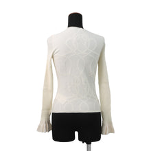 将图像加载到图库查看器中,HERMES Parfroy Remix Knit Size 36 Ivory Wool 87% Nylon10% Polyurethane3%
