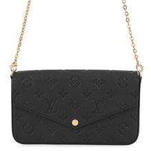 Load image into Gallery viewer, LOUIS VUITTON Felicie Pochette NoirM82477 Monogram Empreinte Leather