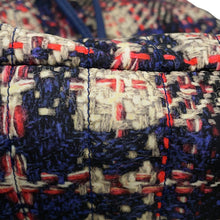 将图像加载到图库查看器中,CHANEL CC Logo Tweed Print Backpack Blue/MulticolorA66445 Nylon Leather