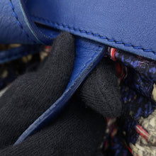 将图像加载到图库查看器中,CHANEL CC Logo Tweed Print Backpack Blue/MulticolorA66445 Nylon Leather