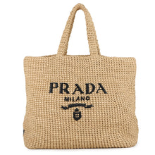 将图像加载到图库查看器中,PRADA Crochet Tote Bag Natural1BG392 Viscose