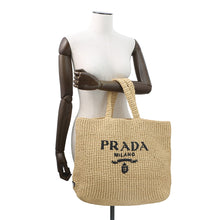 将图像加载到图库查看器中,PRADA Crochet Tote Bag Natural1BG392 Viscose