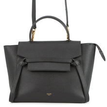 将图像加载到图库查看器中,CELINE Belt bag Black189153 Leather Size micro