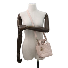 将图像加载到图库查看器中,Dior To Jules Vertical Tote Bag Macro Cannage 2-way Powder PinkM2835OSNW_M413 Leather Size Small