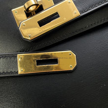 Load image into Gallery viewer, HERMES Kelly Sellier Black Box Calf Leather Size 32