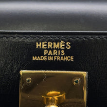 Load image into Gallery viewer, HERMES Kelly Sellier Black Box Calf Leather Size 32