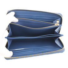 Load image into Gallery viewer, LOUIS VUITTON LV × TM Zippy Wallet BlueM23161 Monogram Cherry Denim