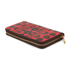 将图像加载到图库查看器中,LOUIS VUITTON Zippy Wallet RedM60450 Monogram Pumpkin Dot/Yayoi Kusama