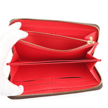 Load image into Gallery viewer, LOUIS VUITTON Zippy Wallet RedM60450 Monogram Pumpkin Dot/Yayoi Kusama
