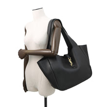 Load image into Gallery viewer, SAINT LAURENT PARIS LE 5 7 BEA Le Cincassette Bear Tote Bag Black763435 Deer Leather