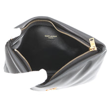 将图像加载到图库查看器中,SAINT LAURENT PARIS YSL Logo Calypso Small Pouch Black765025 Leather