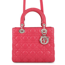 Load image into Gallery viewer, Dior Lady Dior Cannage 2WAY Handbag Pink Leather Size Medium