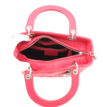 Load image into Gallery viewer, Dior Lady Dior Cannage 2WAY Handbag Pink Leather Size Medium