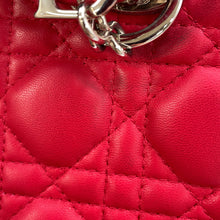 Load image into Gallery viewer, Dior Lady Dior Cannage 2WAY Handbag Pink Leather Size Medium
