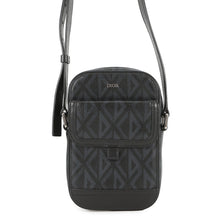 Load image into Gallery viewer, Dior CD Diamond Hit the Road Vertical Pouch Shoulder Bag Black2ESCA415CDP_H43E PVC Leather