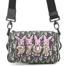 Load image into Gallery viewer, Dior Oblique Roller Shoulder Bag Rabbit Kids Black/BeigeM9916SNHO_M884 Canvas Leather Size Mini