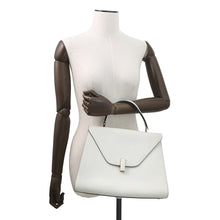 Load image into Gallery viewer, Valextra Valextra Idide 2WAY Handbag Light Gray Leather Size Large