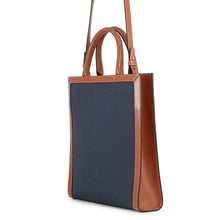 Load image into Gallery viewer, CELINE Vertical hippopotamus Navy/Brown192082 Canvas Leather Size Small