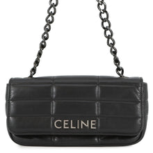 Load image into Gallery viewer, CELINE Mono Chrome ChainShoulder Bag Black112333 Leather