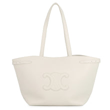 Load image into Gallery viewer, CELINE Cabas Anais Tote Bag White116853 Leather Size Medium