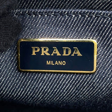 Load image into Gallery viewer, PRADA Canapa 2WAY Tote Bag Robot Navy/Multicolor1BG439 Denim