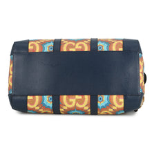 Load image into Gallery viewer, GUCCI GG Kaleidoscope Travel Bag 100th Anniversary Model Yellow/Navy647815 PVC Leather