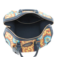 Load image into Gallery viewer, GUCCI GG Kaleidoscope Travel Bag 100th Anniversary Model Yellow/Navy647815 PVC Leather