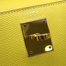 将图像加载到图库查看器中,HERMES Kelly Sellier Lime Epsom Size 28