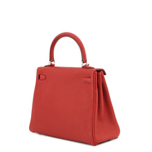将图像加载到图库查看器中,HERMES Kelly Retourne Rouge Garance Togo Leather Size 25