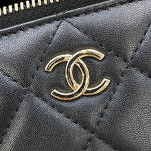 将图像加载到图库查看器中,CHANEL Matelasse Top Handle 2-Way Vanity Bag BlackAP1472 Lambskin