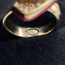将图像加载到图库查看器中,CHANEL Heart motif ring Size Approximately No. 12 PinkABA409 Gold Plated Rhinestone