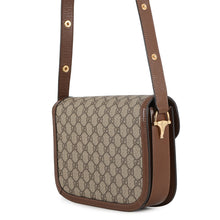将图像加载到图库查看器中,GUCCI Horsebit 1955 Shoulder Bag Beige/Brown602204 GG SupremeCanvas