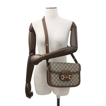 Load image into Gallery viewer, GUCCI Horsebit 1955 Shoulder Bag Beige/Brown602204 GG SupremeCanvas