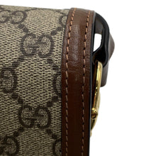 Load image into Gallery viewer, GUCCI Horsebit 1955 Shoulder Bag Beige/Brown602204 GG SupremeCanvas
