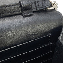 Load image into Gallery viewer, SAINT LAURENT PARIS Chain wallet Black377829 Croco embossed leather