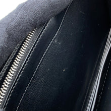 Load image into Gallery viewer, SAINT LAURENT PARIS Chain wallet Black377829 Croco embossed leather