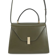 Load image into Gallery viewer, Valextra Valextra Izide Military Green Leather Size Medium